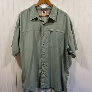 The North Face Men's Casual Button Down Shirt - Light Green